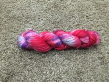 Peppermint Stick on a base of Franklin Valley Cone Yarns - Superwash