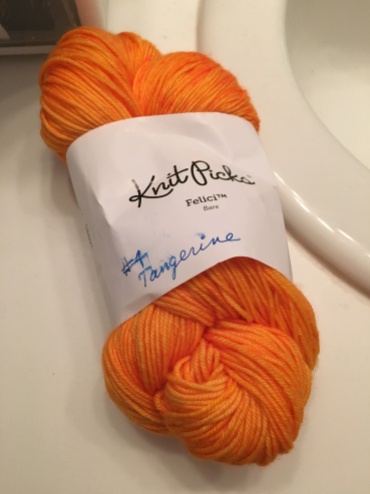 Tangerine - using KnitPicks Felici